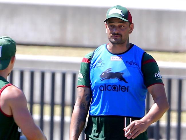 John Sutton during Rabbitohs training. pic John Grainger