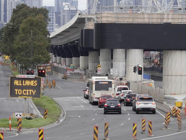 The tunnel project has been plagued by a series of union-instigated stop works. Picture: Valeriu Campan