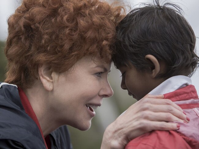 Nicole Kidman and Sunny Pawar in the film Lion.