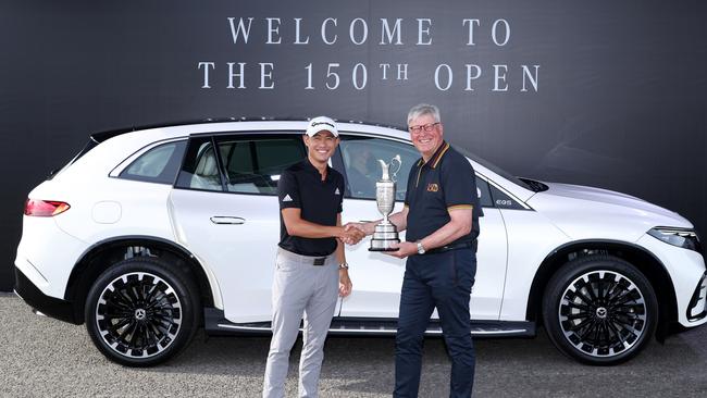 R&amp;A boss Martin Slumbers, right, with Colin Morikawa this week. Picture: Warren Little/Getty Images