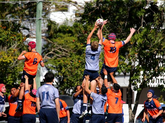 Emerging Reds under 15 and 16 carnival - U/15 Brisbane Grey Vs South East Queensland (orange jumper) - Bulimba Monday 19th September 2022 Picture David Clark