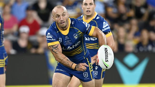 Josh Hodgson in action for Parramatta in 2023. Picture: NRL