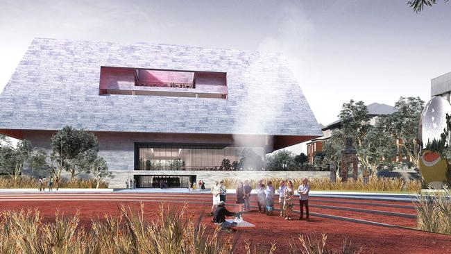 The Adjaye Associates and BVN plan for a “mythical primal house”.