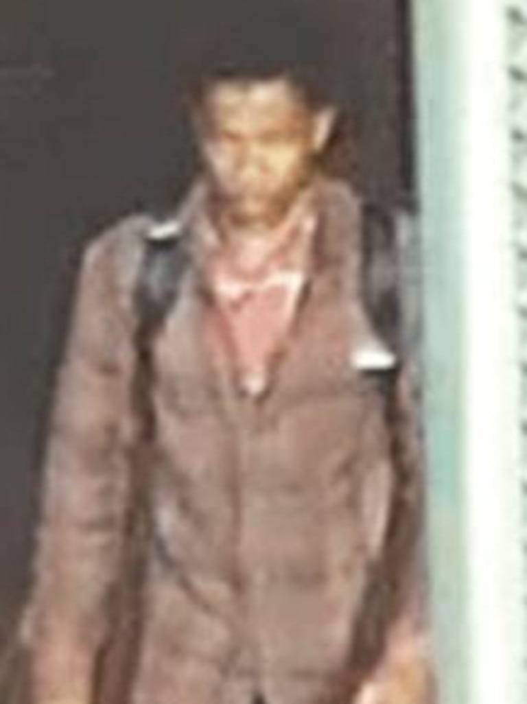 A man police wish to speak to over an alleged lewd act on a Geelong line train. Photo: Crime Stoppers.