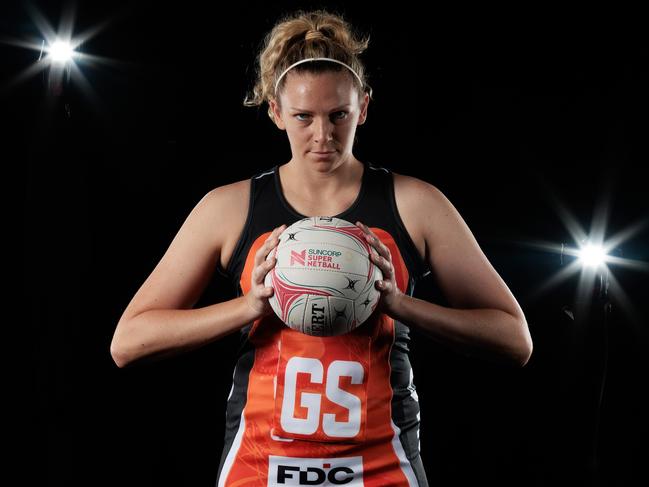 Giants captain Jo Harten is finally playing without pain again. Picture: Matt King/Getty Images for Netball Australia