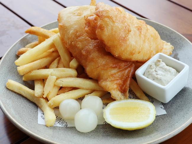 Mmmm, it doesn’t get much better than fish and chips. Picture Rebecca Michael.