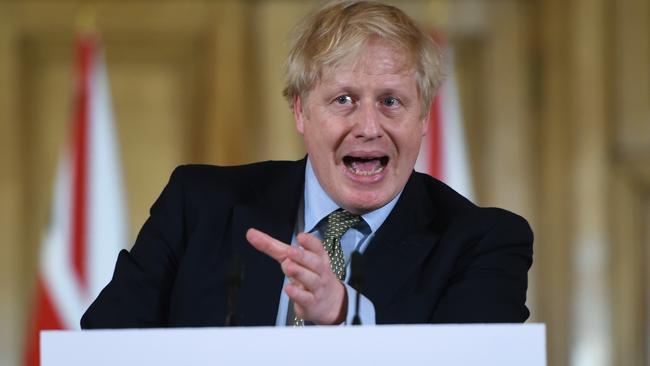 Boris Johnson has closed schools across Britain. Picture: AP.