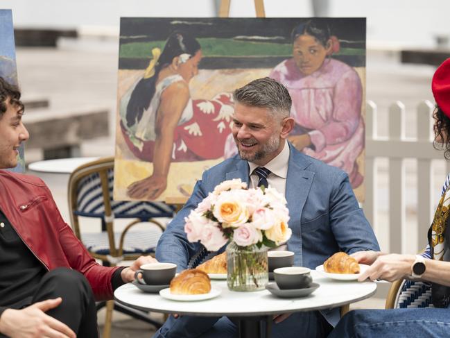 CANBERRA, AUSTRALIA.VOVEMBER 21, 2023: National Gallery of Australia DirectorNick Mitzevich at the launch of the 2024 winter exhibition, French Post-Impressionist artist Paul Gauguin at West Kiosk in Canberra. Picture: Martin Ollman