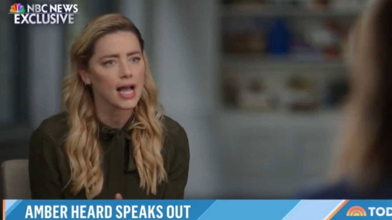 Supplied Amber Heard interview on NBC's Today Show