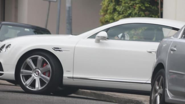 Lisa Ho drives away in the new Bentley.