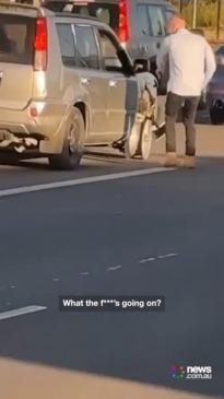 Clueless Adelaide man driving car on its rims