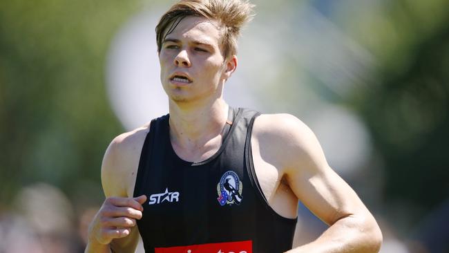Collingwood’s Josh Thomas can return to training on Monday. Picture: Wayne Ludbey
