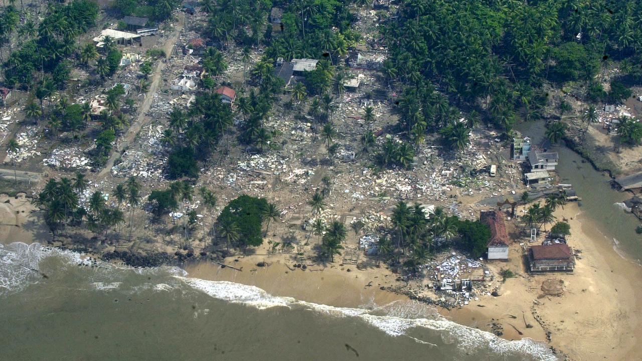 The tsunami devastated Sri Lanka’s coastal regions.