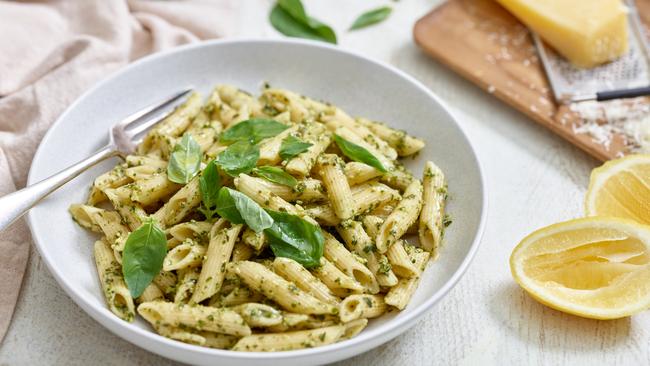 Mrs Liks’ rigatoni with pesto sauce. Picture: Supplied