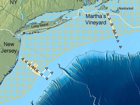 Scientists have identified signs of a huge aquifer off the US coast. Picture: Nature