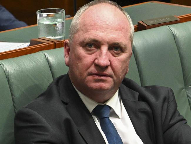 CANBERRA, AUSTRALIA, NewsWire Photos. FEBRUARY 13, 2024: Barnaby Joyce during Question Time at Parliament House in Canberra. Picture: NCA NewsWire / Martin Ollman