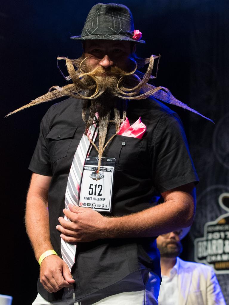 Robert Holerman at the 2017 Remington Beard Boss World Beard and Moustache Championships held at the Long Center for the Performing Arts on September 3, 2017 in Austin, Texas. PIcture: AFP