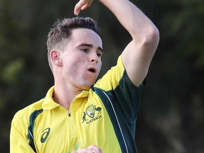 Brad Simpson one of the quickest young bowlers