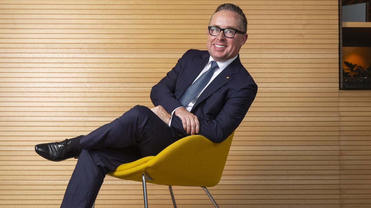 Qantas CEO Alan Joyce says the airline’s half-year loss wasn’t too bad given the size of the revenue hit. Picture: Justin Lloyd