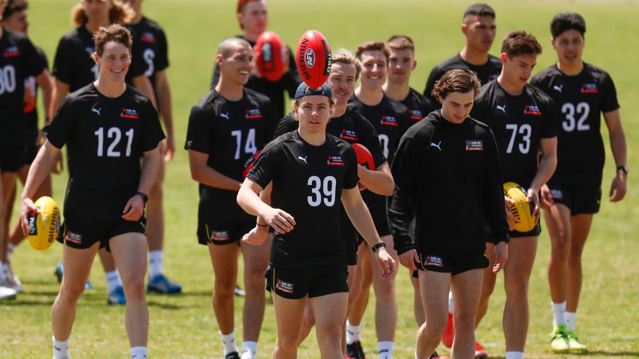 Which AFL Draft prospects will land at an AFL club? Picture: Michael Willson/AFL Photos via Getty Images