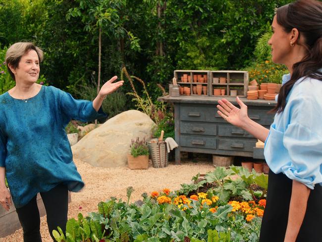 If you don’t have a garden filled with fresh produce, Meghan’s top tip is to nip down to the farmer’s market. Picture: Netflix