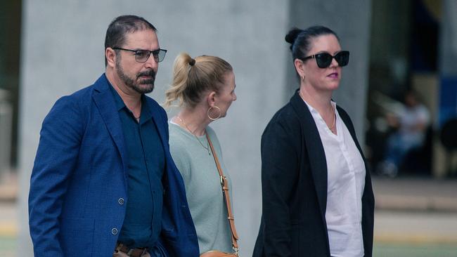 Michael and Kerri-Lyn Stewart at the Brisbane Supreme Court trial.Picture: NCA NewsWire/Glenn Campbell