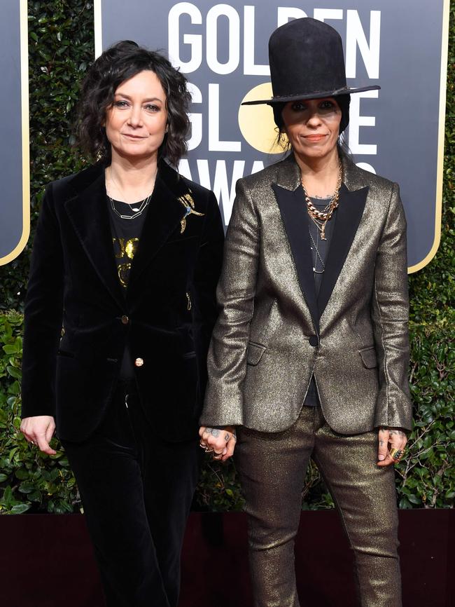 Sarah Gilbert and Linda Perry. Picture: AFP