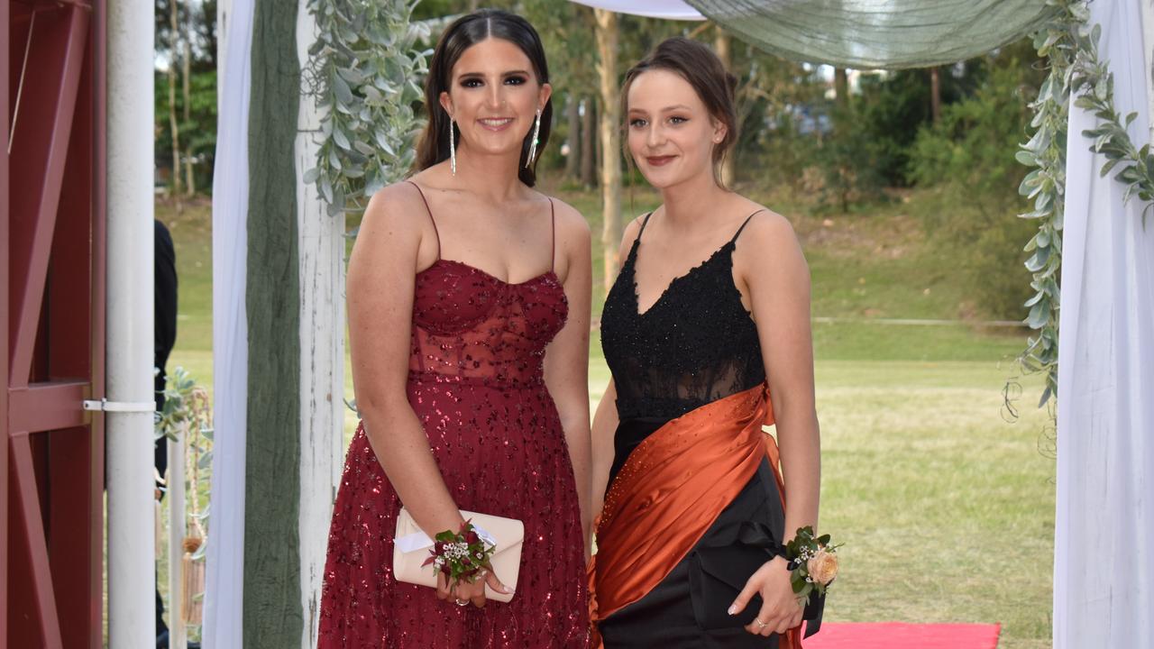 Shaylin Campbell and Kleo Isaac at the Gympie State High School Formal 2022.