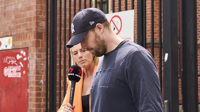 Jack Sauer leaving the Adelaide Remand Centre on Monday. Picture: Matt Loxton