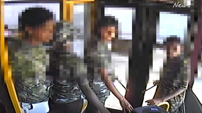 CCTV captures moment gang terrorises bus