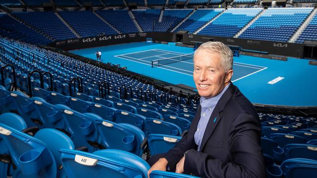 Tennis Australia chief executive Craig Tiley earned $US1.59m in 2022, including a $US325,375 bonus. Picture: Mark Stewart