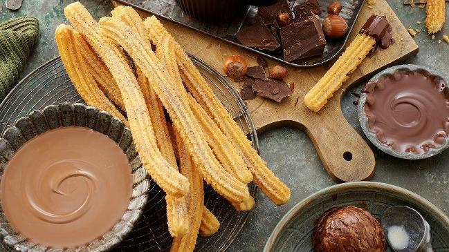 Churros and chocolate are the perfect combination