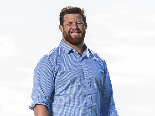 Rugby Union , Waratahs prop Paddy Ryan, who plays his 100th Super Rugby match next week. poses for a portrait at their home grounds in Daceyville. Mason has signed a new contract with the Waratahs.  Pic Jenny Evans