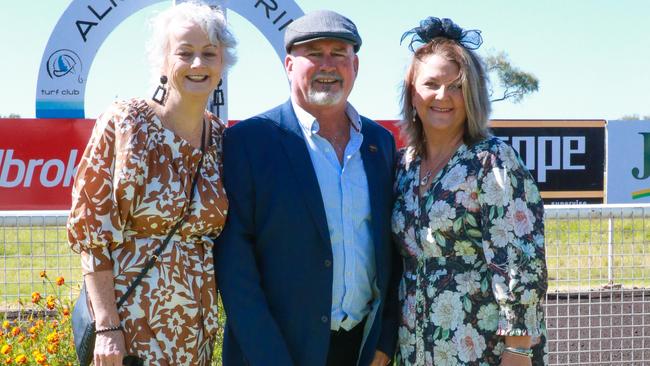 Gina Chambers with Christine and Gavan Gray. Picture: Nikki Westover