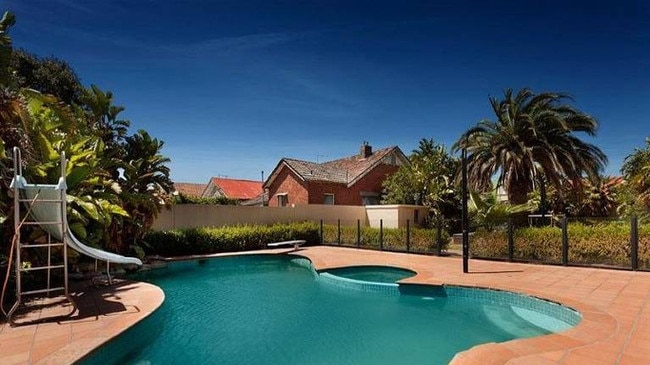 The Downs Street, Brunswick block where Mokbel’s lab exploded was converted into this charming pool area. 