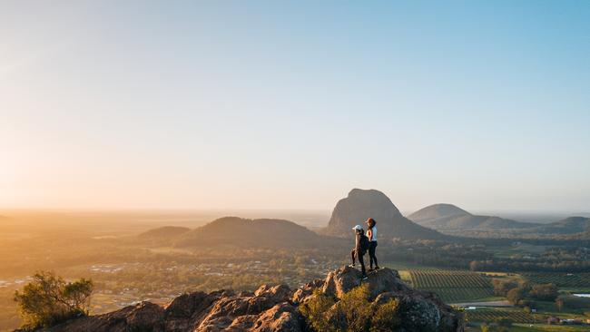 The Glasshouse Mountains are among the landmarks covered in the native title declaration.