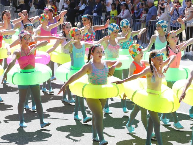 Many of the participants in the Moomba parade are children. Picture: David Crosling