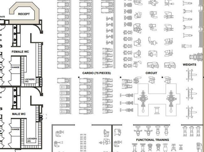 The new gym would include space for weights, functional and cardio training and be part of the new $80 million Sungate Business Park. Picture: Contributed