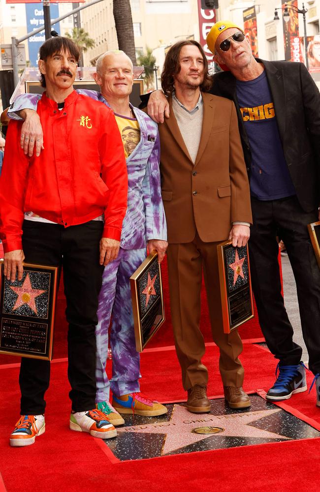 The Californian sons are now immortalised on the Hollywood Walk of Fame. Picture: AFP.