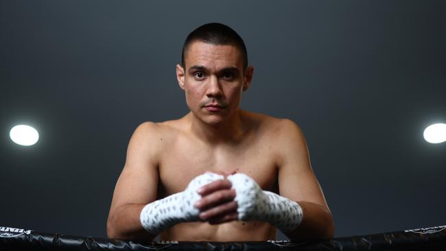 Tim Tszyu ahead of his maiden world-title defence against Mexican Carlos Ocampo. Picture: Chris Hyde/Getty Images