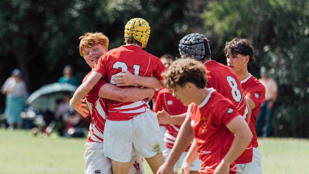 Action from round four's Pink Day fixture between St Paul's and WestMAC. Picture credit: Tempus Media.