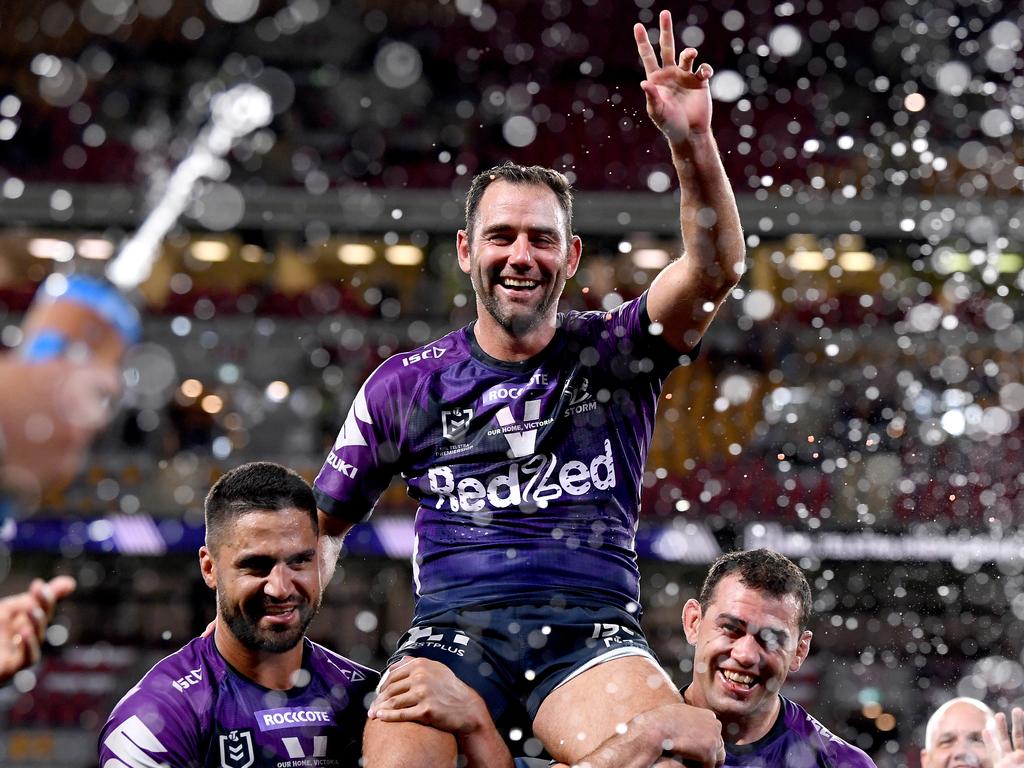 Cameron Smith was chaired off Suncorp Stadium but still no decision.