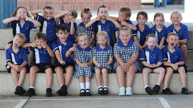 Funny faces from KB at Gwandalan Public School. Picture: Sue Graham