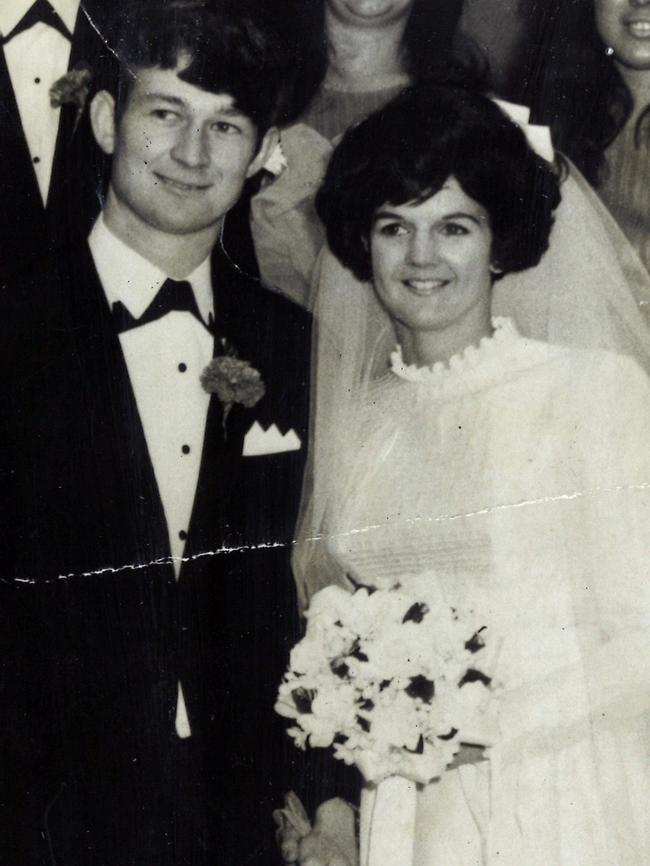 Doug and Helen Barr on their wedding day.