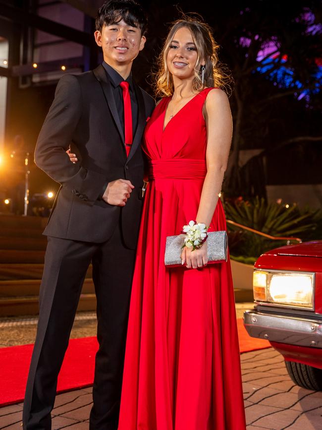 Joe Seki and Emily Askin. King's Christian College's 2020 Formal. Photo: Supplied