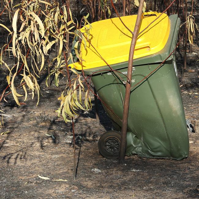 Fire damage on Chinchilla Tara Road near Tara. Picture: Liam Kidston