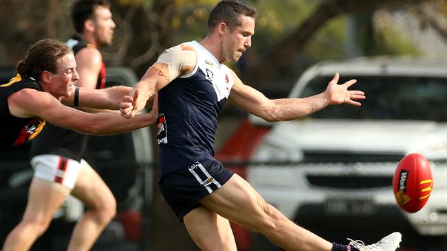 Matthew Sullivan in action for Melton South. Picture: Hamish Blair