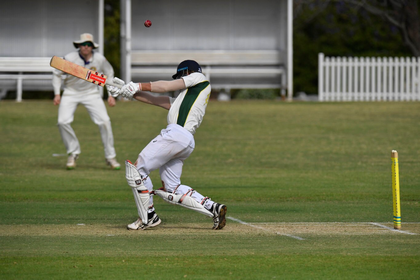 Levi Kugel bats for Lockyer Lightning against Northern Brothers Diggers in round five Harding-Madsen Shield cricket at Rockville Oval, Saturday, October 19, 2019. Picture: Kevin Farmer