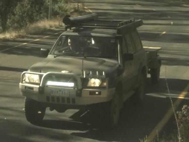 ANPR images of Greg Lynn driving on the Great Alpine Road. Picture: Supplied.