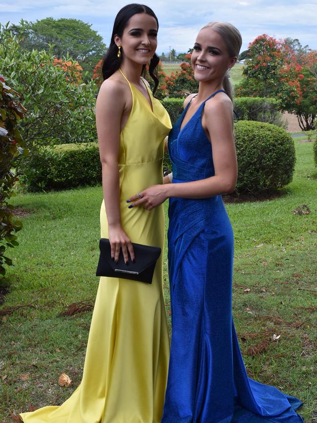 Twins Alivia and Krista Wakely can't wait to celebrate the Mackay State High School 2021 Year 12 formal, November 16, 2021. Photo: Tara Miko and Janessa Ekert